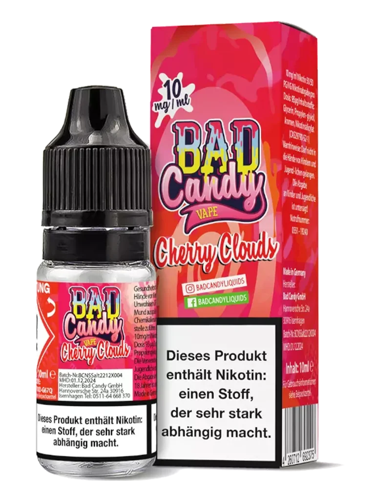 Bad Candy - Nikotinsalz Liquid - Cherry Cloud - 20mg