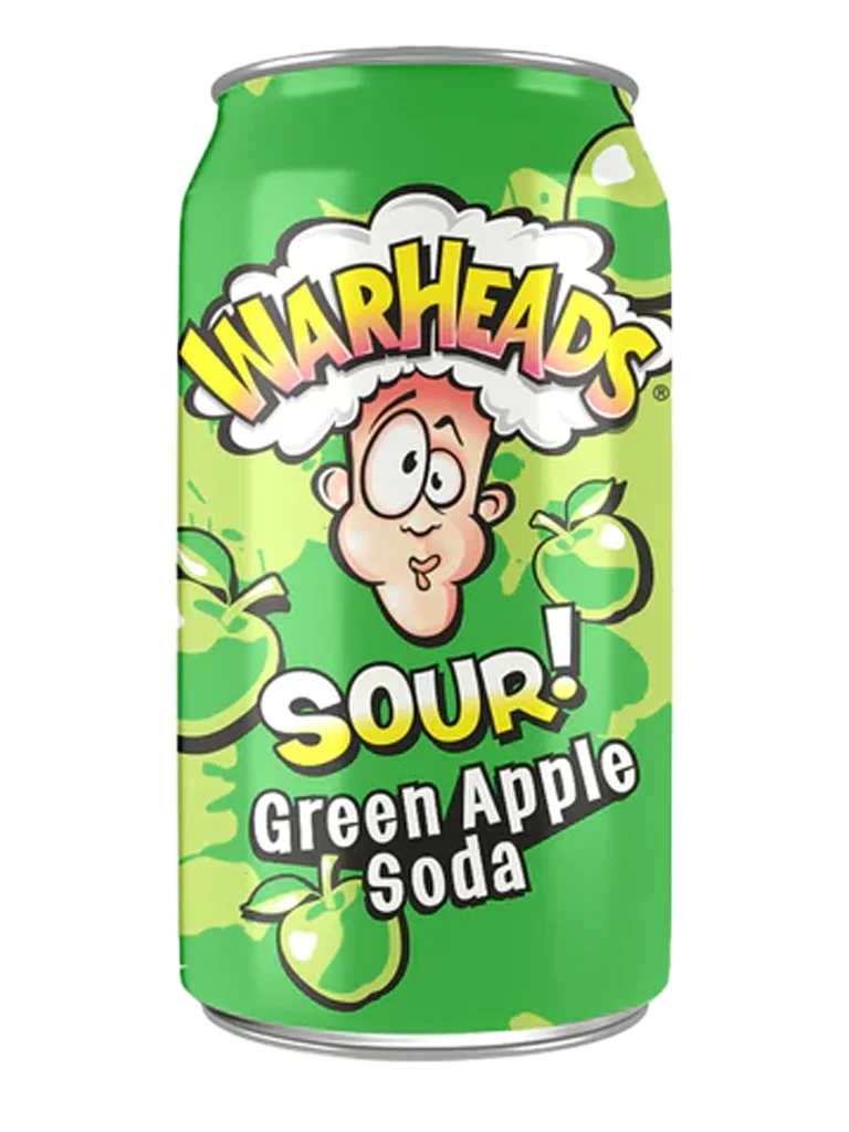 Warheads Soda - Sour Green Apple 355ml