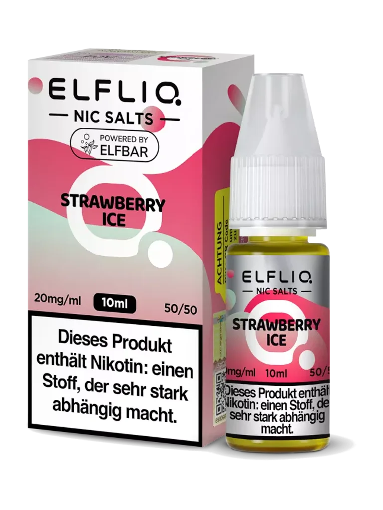 ELFLIQ - Nikotinsalz Liquid - Strawberry Ice - 10mg