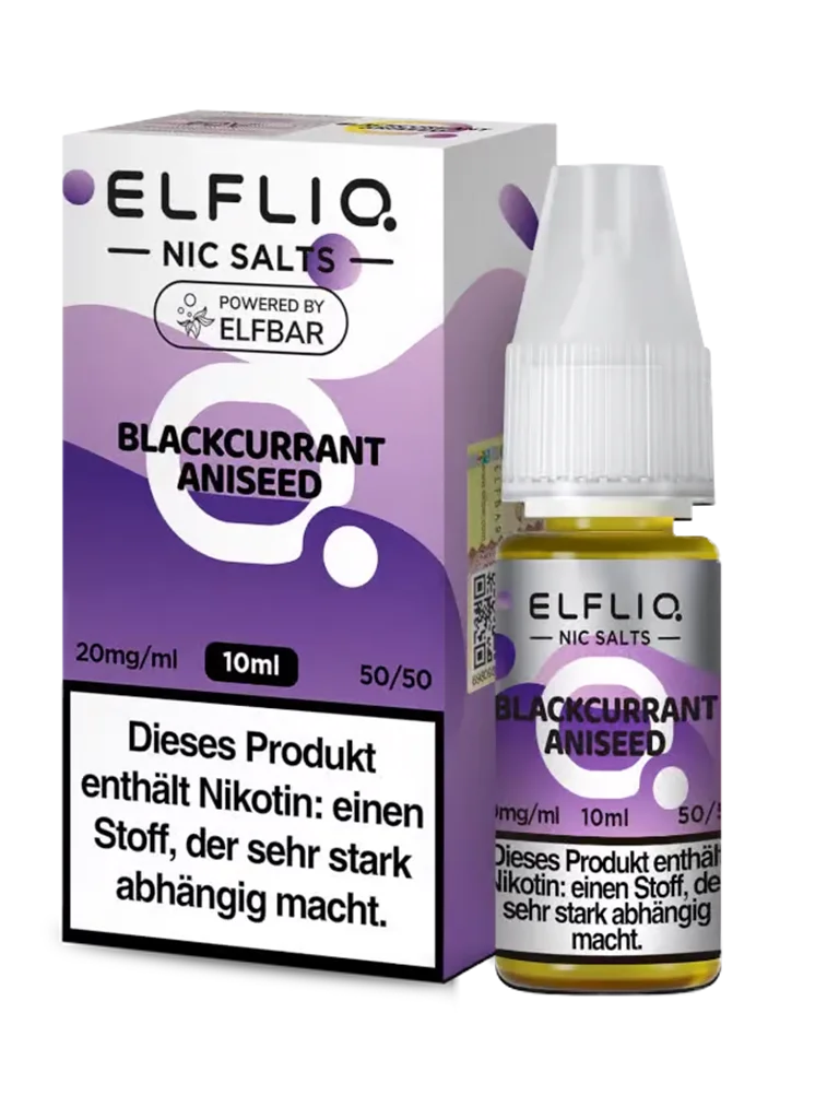 ELFLIQ - Nikotinsalz Liquid - Blackcurrant Aniseed - 20mg