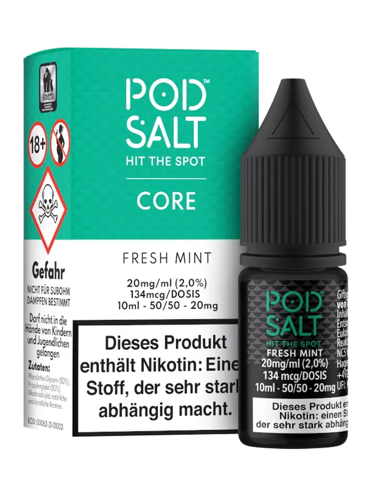 Pod Salt Core - Nikotinsalz Liquid - Fresh Mint - 20mg
