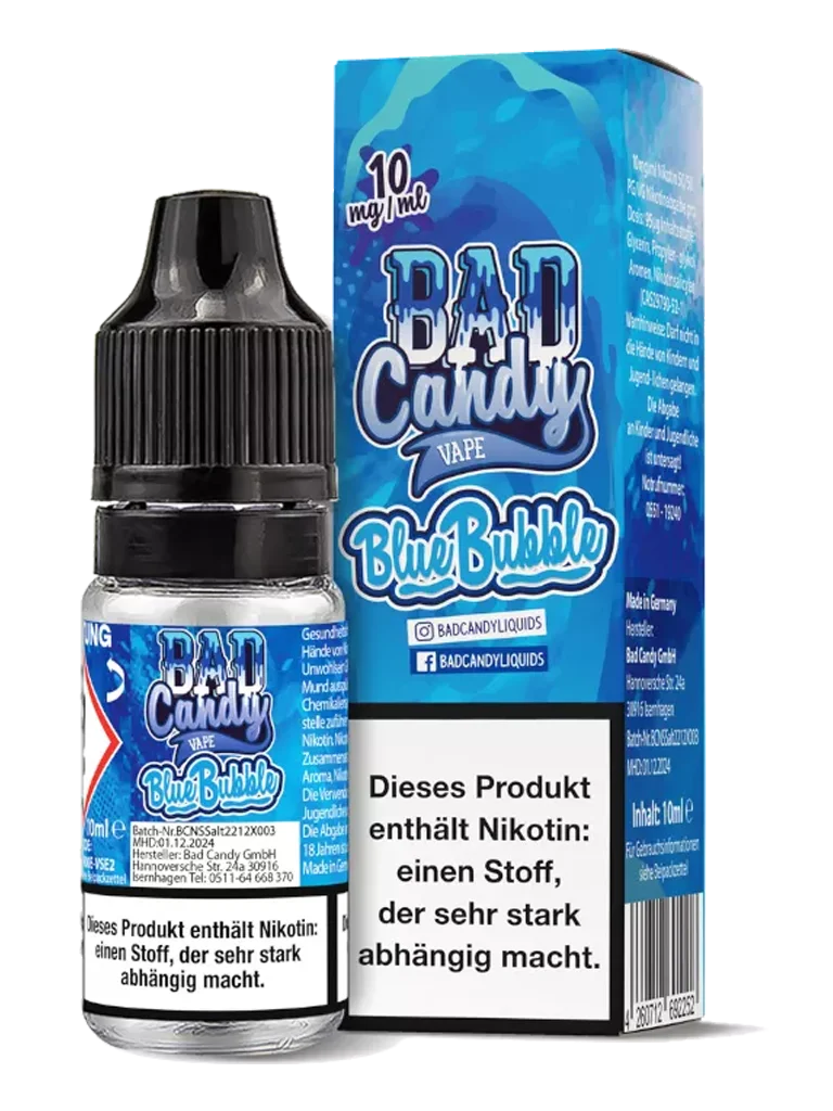 Bad Candy - Nikotinsalz Liquid - Blue Bubble - 20mg