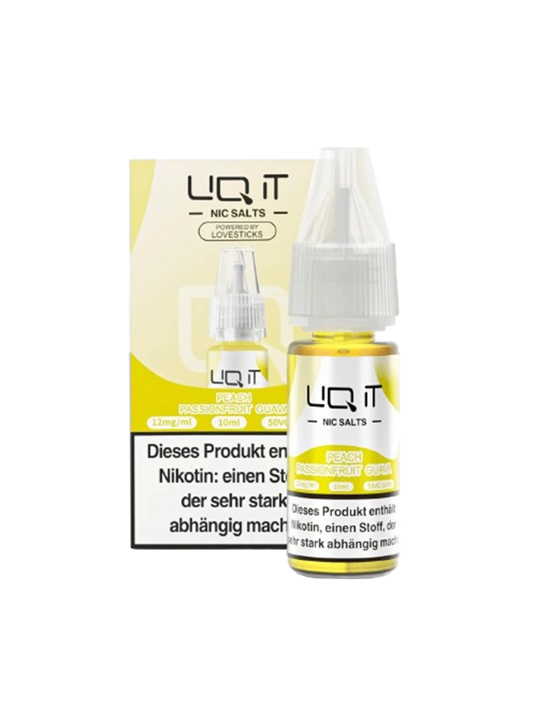 LIQ IT - Nikotinsalz Liquid - Peach Passion Fruit Guava - 12mg