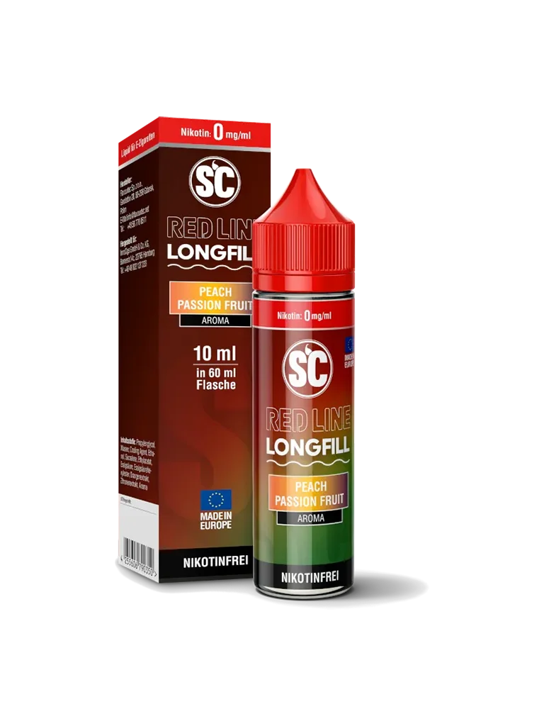 SC - Red Line - Longfill - Peach Passion Fruit 10ml