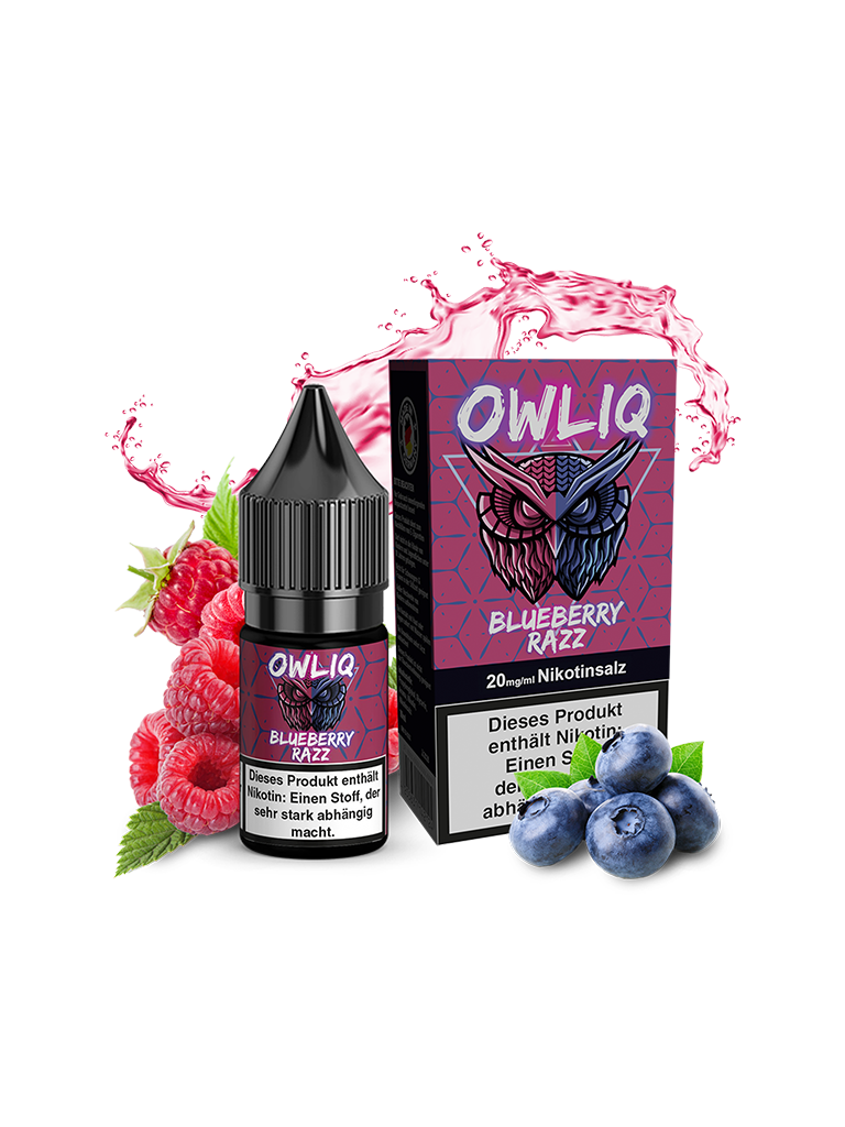 OWLLIQ - Nikotinsalz Liquid - Blue Razz 20mg