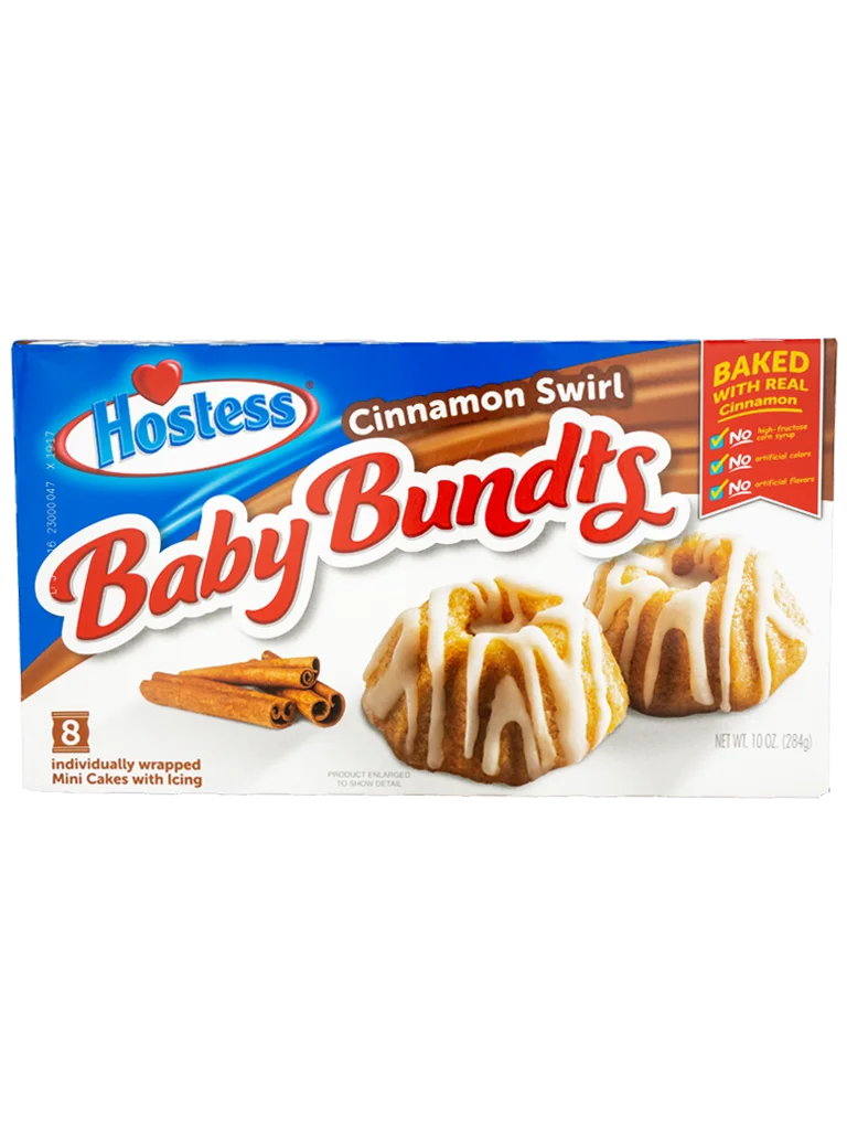 Hostess - Baby Bundts Cinnamon Swirl 284g