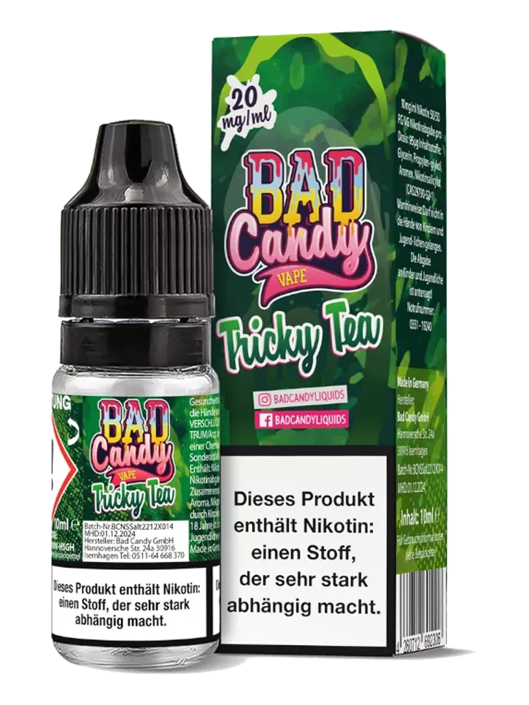 Bad Candy - Nikotinsalz Liquid - Tricky Tea - 20mg