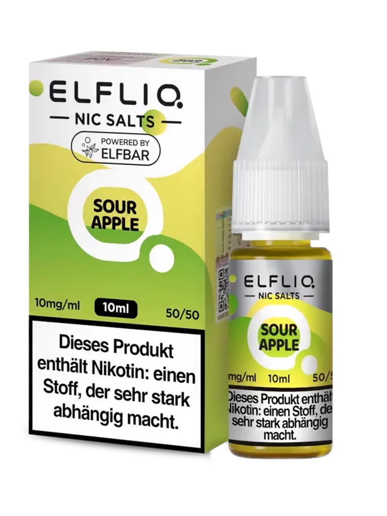 ELFLIQ - Nikotinsalz Liquid - Sour Apple - 10mg