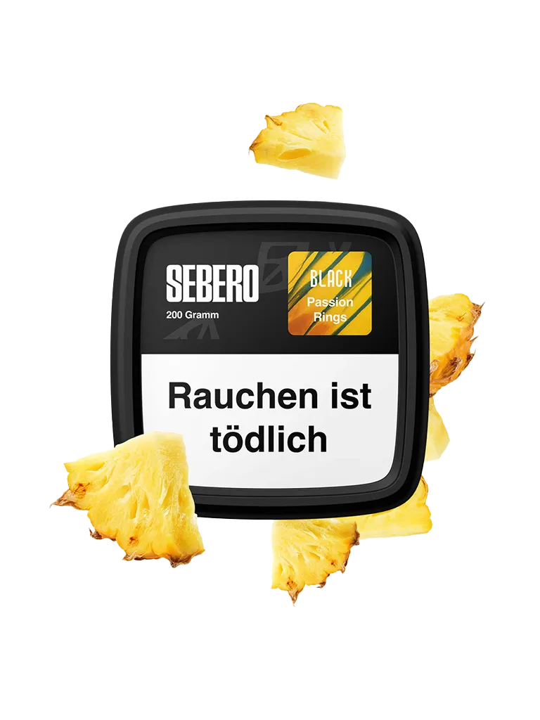 Sebero Tabak BLACK - Passion Rings 200g