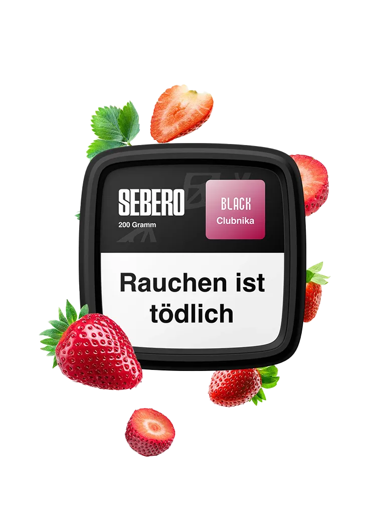 Sebero Tabak BLACK - Clubnika 200g