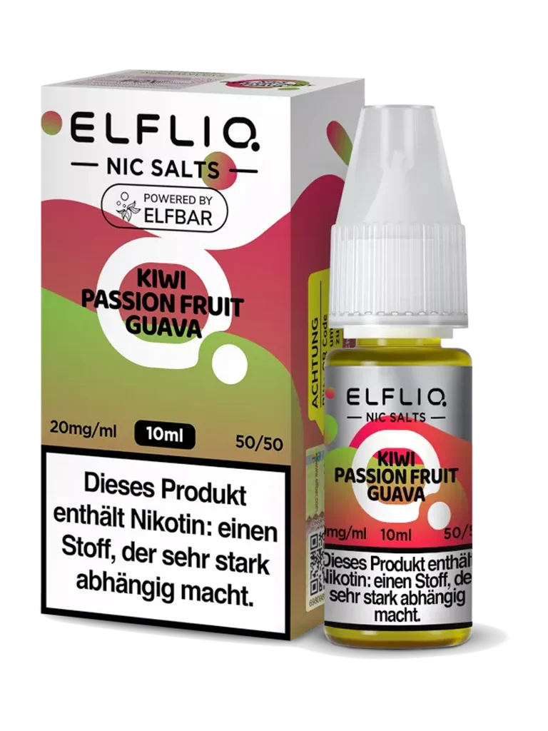 ELFLIQ - Nikotinsalz Liquid - Kiwi Passion Fruit Guava - 20mg