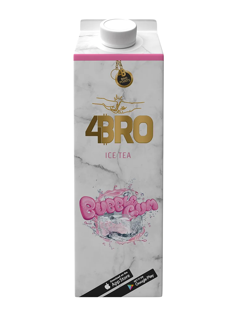 4Bro - Ice Tea - Bubble Gum 1L