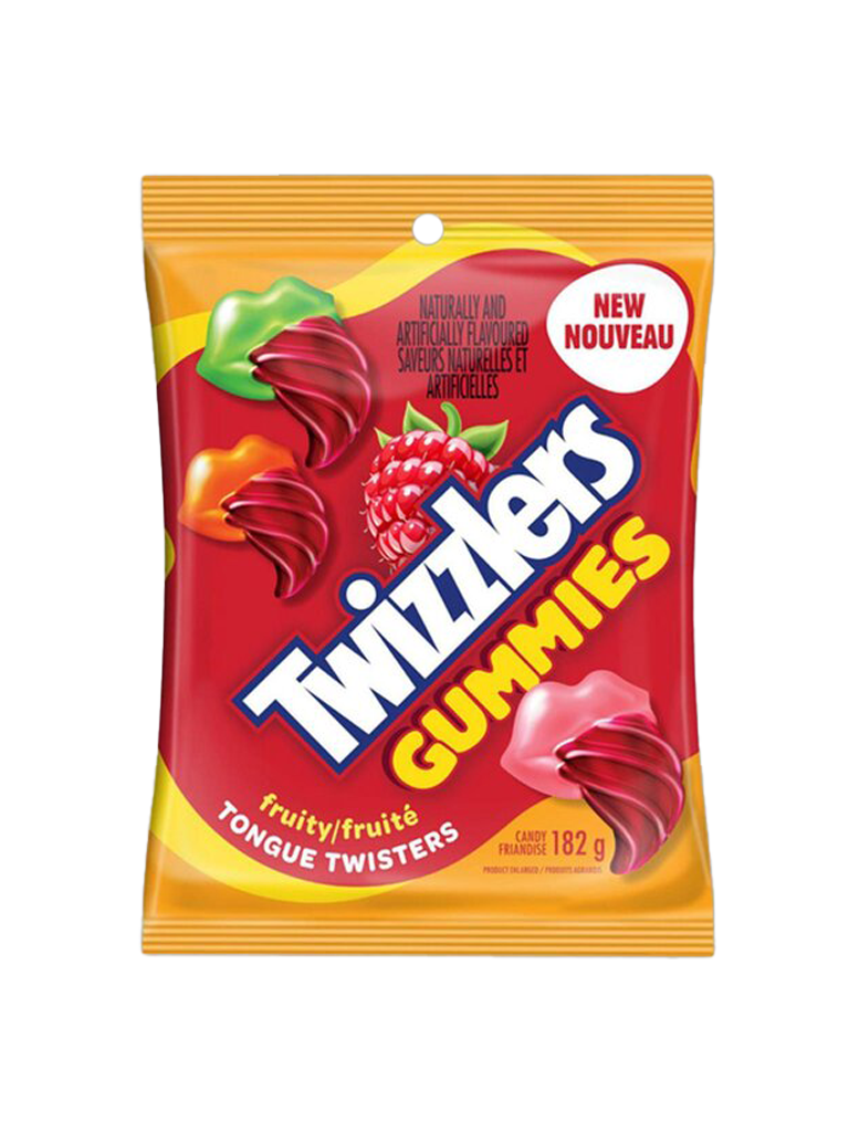 Twizzlers - Gummies - Raspberry Tongue Twisters 182g