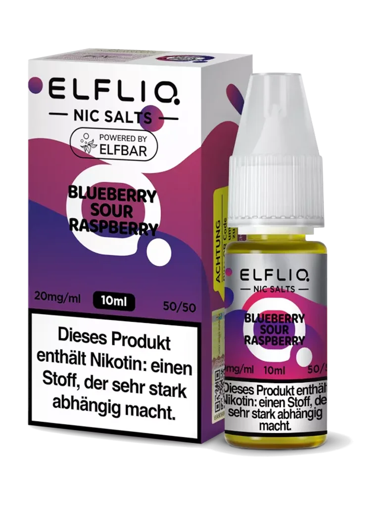 ELFLIQ - Nikotinsalz Liquid - Blueberry Sour Raspberry - 10mg