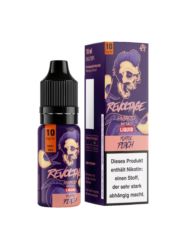 Revoltage - Nikotinsalz Liquid - Purple Peach Hybrid - 10mg