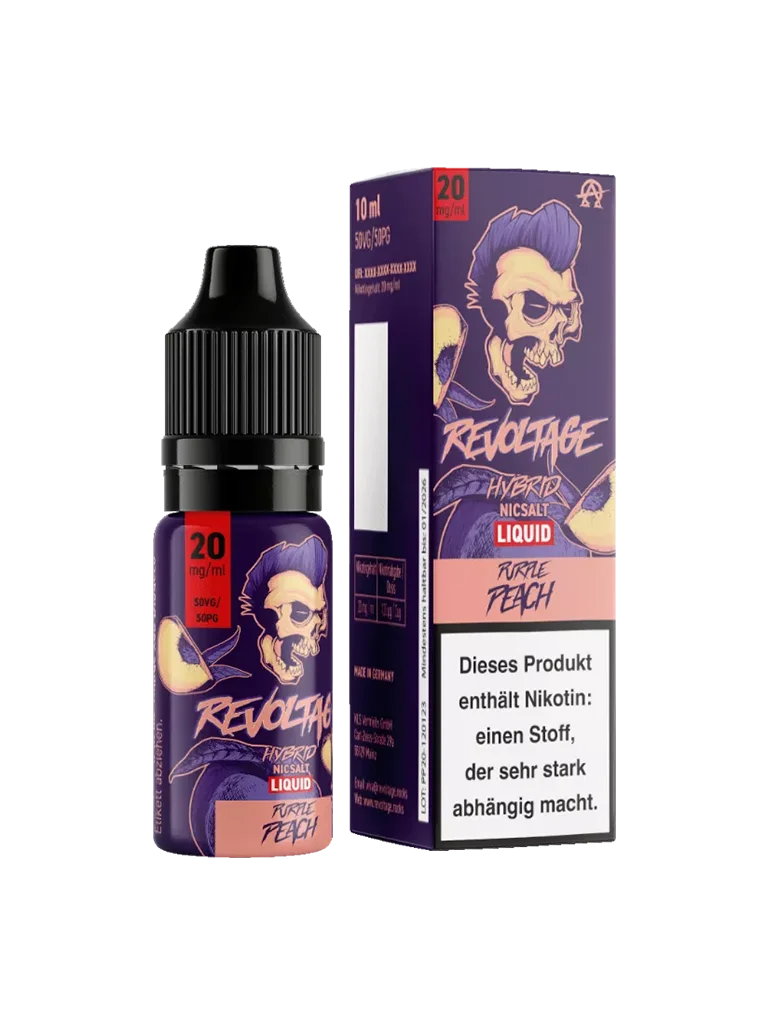 Revoltage - Nikotinsalz Liquid - Purple Peach Hybrid - 20mg