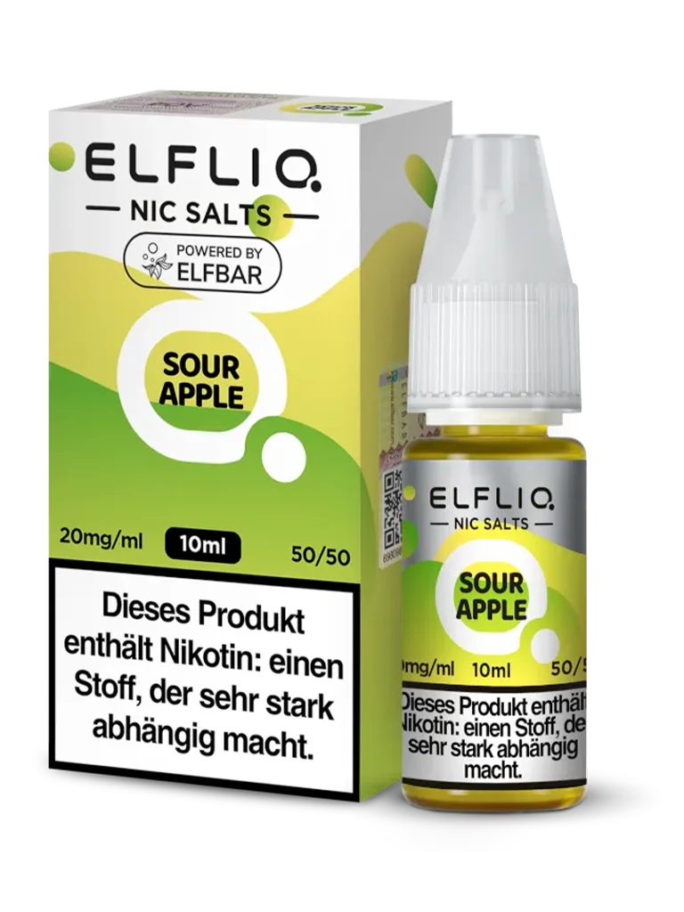 ELFLIQ - Nikotinsalz Liquid - Sour Apple - 20mg