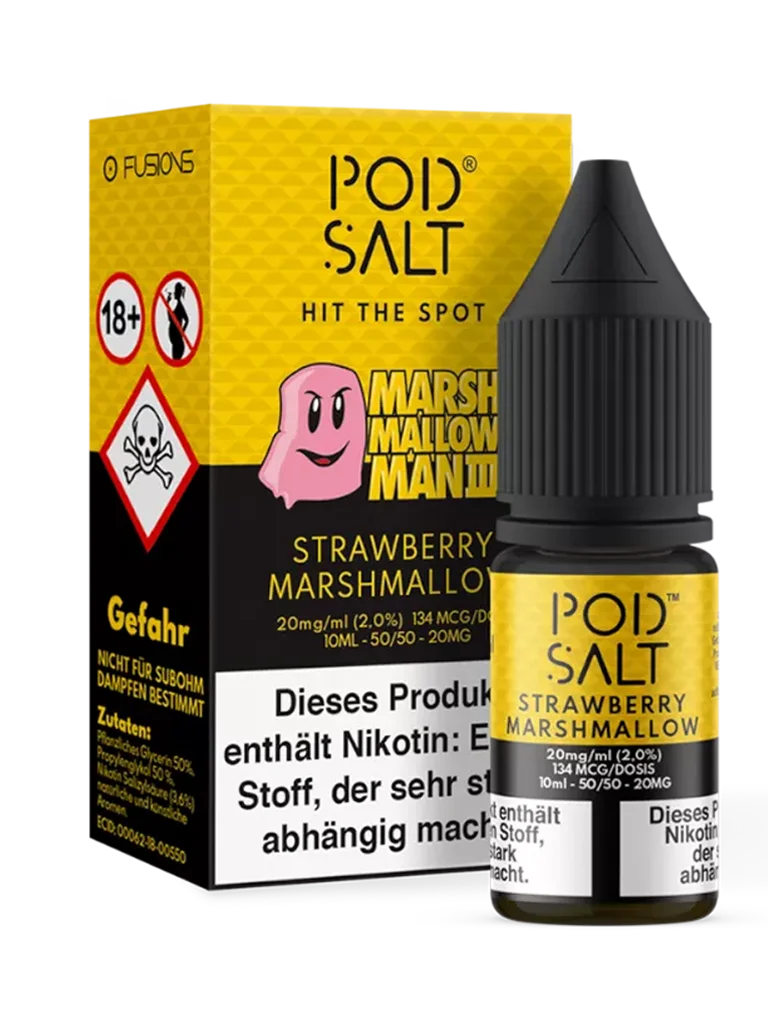 Pod Salt Fusion - Nikotinsalz Liquid - Marshmallo Man3 - 20mg