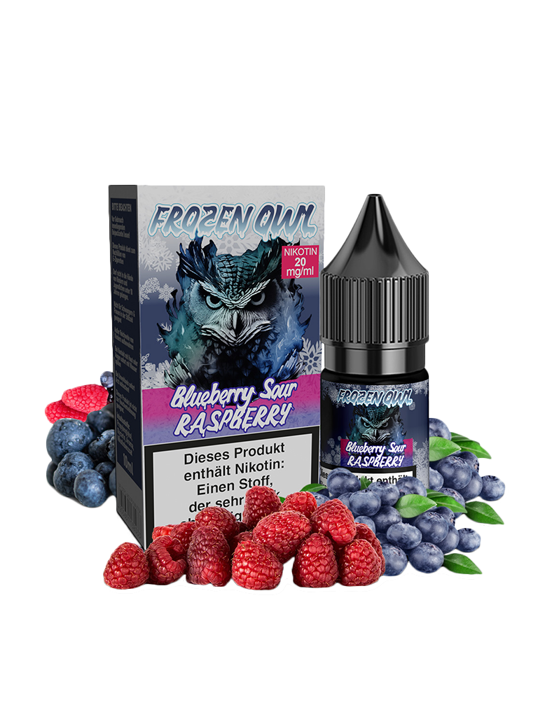 Frozen OWL - Nikotinsalz Liquid - Blueberry Sour Raspberry 20mg